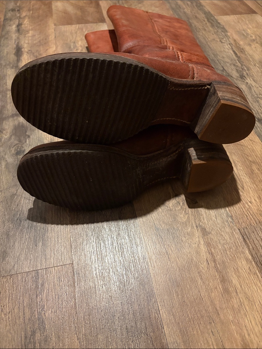 Frye Brown Leather Knee-High Boots - Picture 4 of 16
